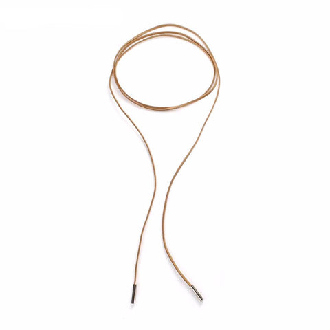 Boho Black Suede Lace-Up Choker