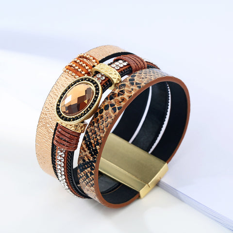 Leather Wrap Bracelet For Men