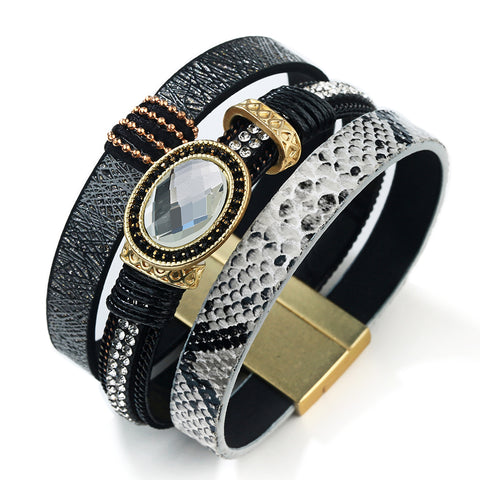 Leather Wrap Bracelet For Men