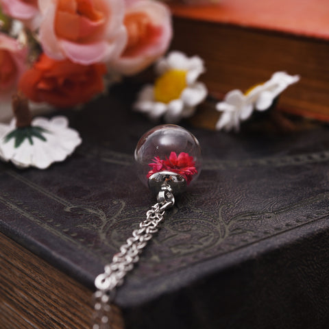 Real Dried Flower Necklace