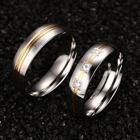 Stainless Steel Fashion Couple Ring