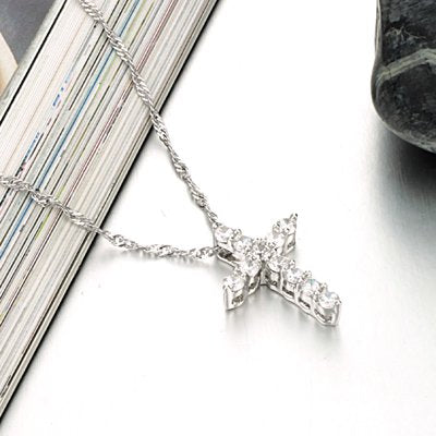 Sterling Silver Cross Pendant Necklace