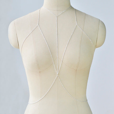 Gold/Silver Color Bra Body Necklace