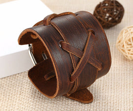 Genuine Leather Wrap Bracelet