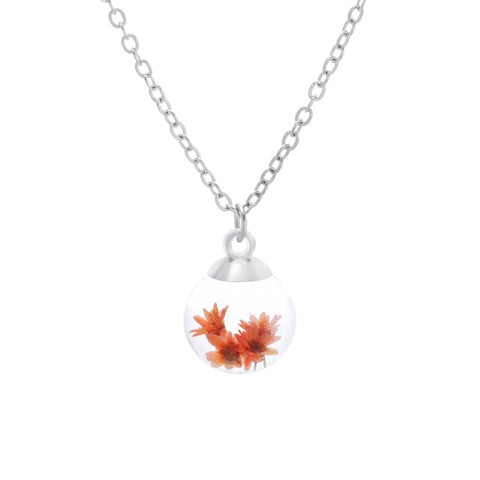 Real Dried Flower Necklace