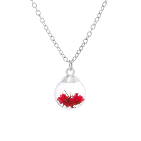 Real Dried Flower Necklace