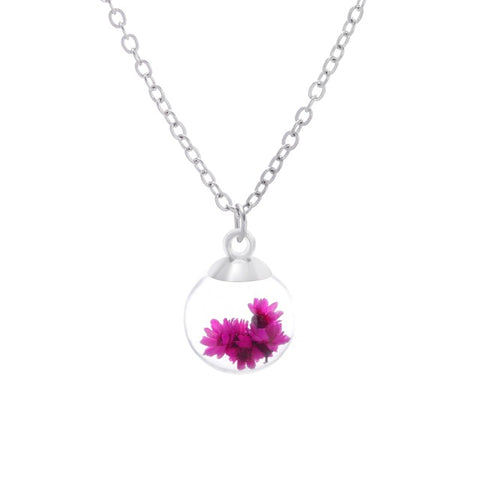 Real Dried Flower Necklace