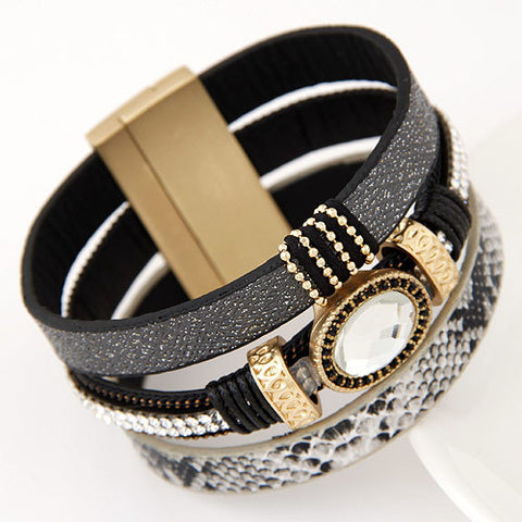 Leather Wrap Bracelet For Men