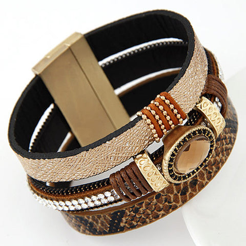 Leather Wrap Bracelet For Men